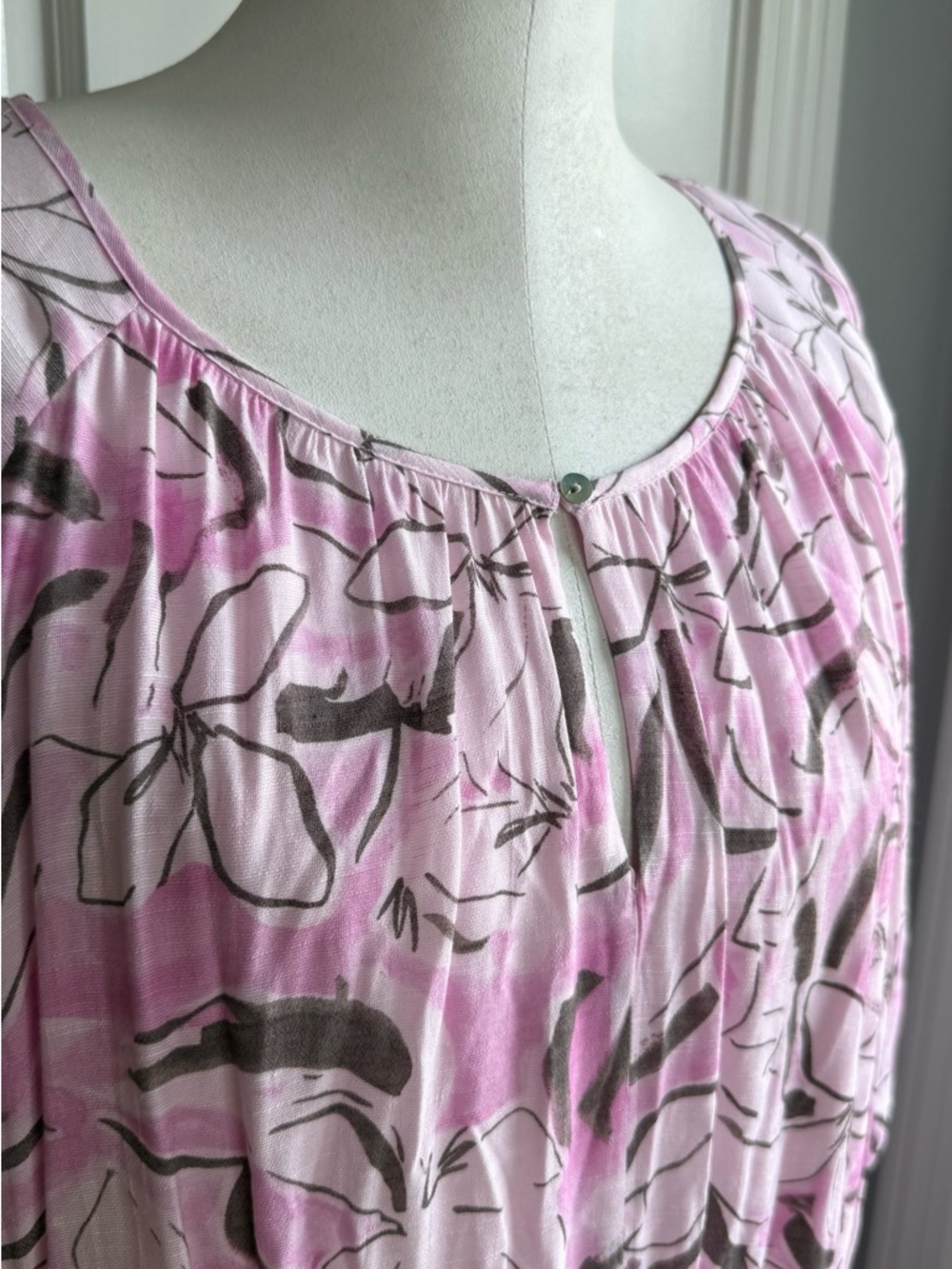 Nine West Pink and White Floral Maxi Dress - Picture 2 of 8